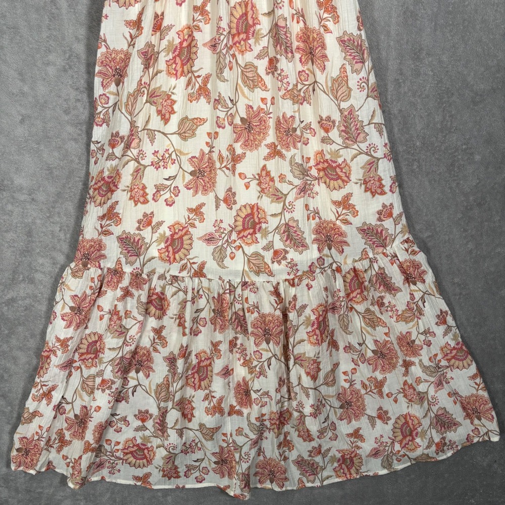 Torrid‎ Jane Jaco Whisper Cream Floral Maxi Dress Ruffle Surplice 1X 14-16 NEW - Picture 8 of 15